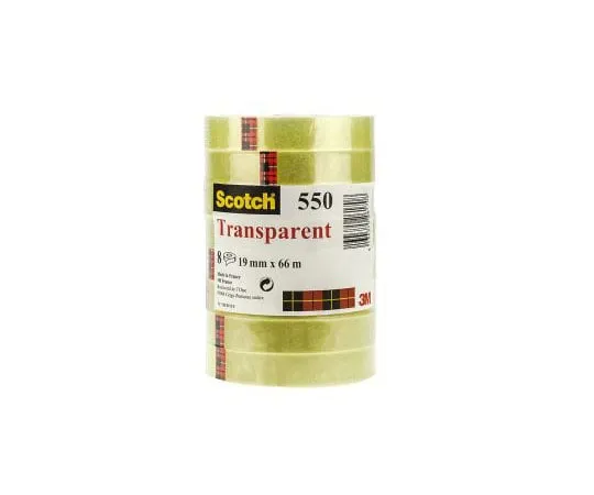 63-7560-97 3M 550 Clear Office Tape 19mm x 66m 550 TAPE 19MMX66MTR