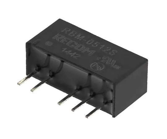 63-7672-35 Recom RBM 1W Isolated DC-DC Converter Through Hole, Voltage in 4.5 → 5.5 V dc, Voltage out 12V dc RBM-0512S