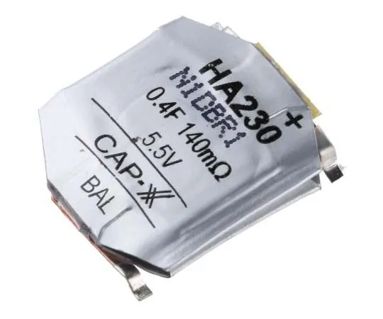 63-7739-33 CAP-XX 0.4F Supercapacitor EDLC ±20% Tolerance Supercap H Series 5.5V dc HA230F