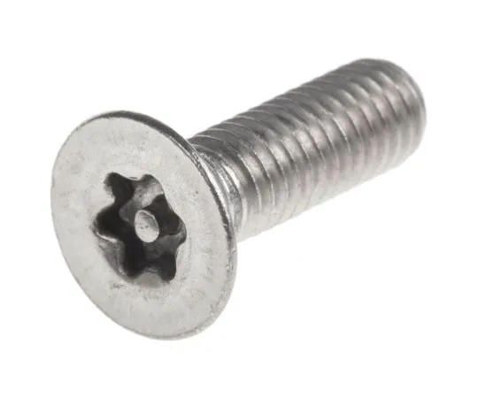 63-7642-33 Plain Flat Stainless Steel Tamper Proof Security Screw, M6 x 20mm 621-2603
