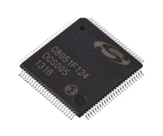 63-7612-04 Silicon Labs C8051F124-GQ, 8bit 8051 Microcontroller, 50MHz, 128 kB Flash, 100-Pin TQFP C8051F124-GQ