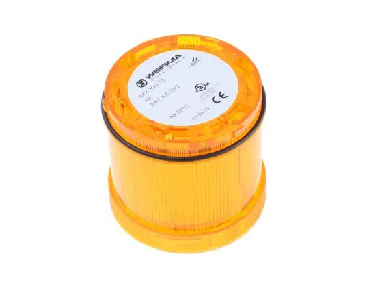63-7555-45 KombiSIGN 71 644 Beacon Unit, Yellow LED, Steady Light Effect, 24 V dc 64430075