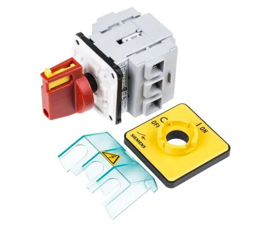 63-7605-48 3 Pole Panel Mount Non F***d Isolator Switch, 32 A, 11.5 kW, IP65 3LD2222-0TK13