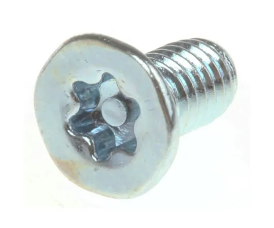 63-7573-86 Bright Zinc Plated Flat Steel Tamper Proof Security Screw, M3 x 6mm 482-8111