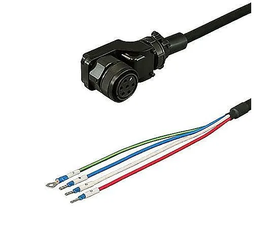 69-5835-99　Power Cable Low Back Angle Plug - Bar Crimp Terminal Movable 1 m DSVPWS2LL-20P-001-E　DSVPWS2LL-20P-001-E