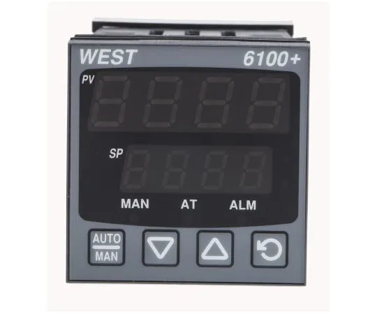 63-7553-74 West Instruments P6100 PID Temperature Controller, 48 x 48 (1/16 DIN)mm, 1 Output Relay, 100 V ac, 240 V ac Supply P6100-2100-00-0