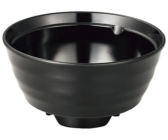 69-5105-17 Melamine Japanese Dish Rice Bowl (Body) BL-66A Black 1279400