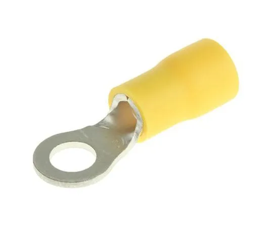 63-7696-16 JST FV Series Insulated Crimp Ring Terminal, M5 (#10) Stud Size, 2.6mm² to 6.6mm² Wire Size, Yellow FVWS5.5-5(LF)