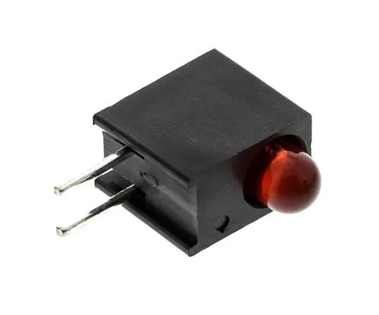 63-7627-04 Dialight 551-1107F, Red Right Angle PCB LED Indicator, Through Hole 1.7 V 551-1107F