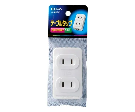 62-8563-77 Table Tap 3P White A-41H(W)