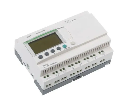 63-7565-45 Schneider Electric Zelio Logic Module, 24 V dc Relay, 12 x Input, 8 x Output With Display SR2A201BD