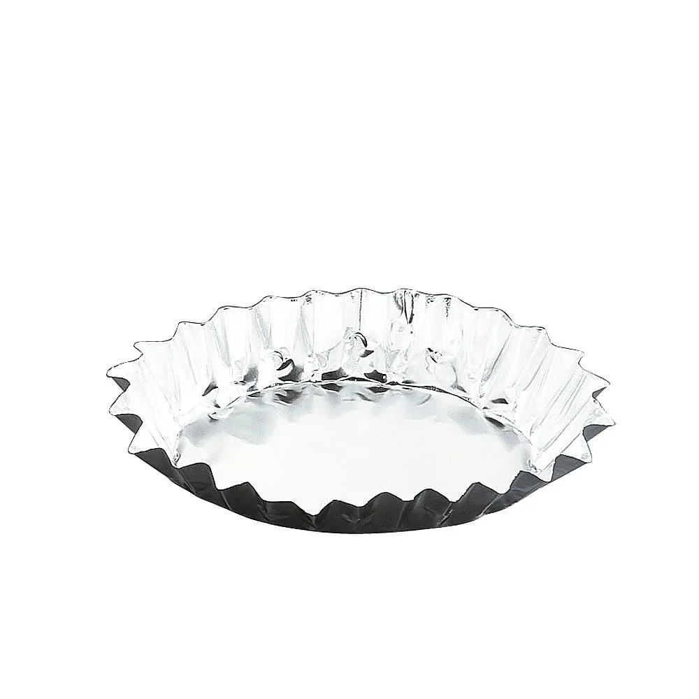 63-5722-39 Aluminum Foil Boat-Shaped Tartlet (Thick Mouth) Large 20 Pieces WTLG101