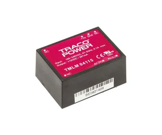 63-7725-51 TRACOPOWER 4W 1 Output Embedded Switch Mode Power Supply SMPS, 267mA, 15V dc Encapsulated TMLM 04115