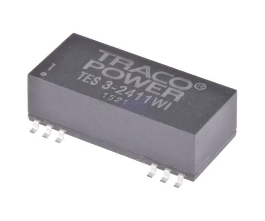 63-7658-05 TRACOPOWER TES 3WI 3W Isolated DC-DC Converter Surface Mount, Voltage in 9 → 36 V dc, Voltage out 5V dc TES 3-2411WI