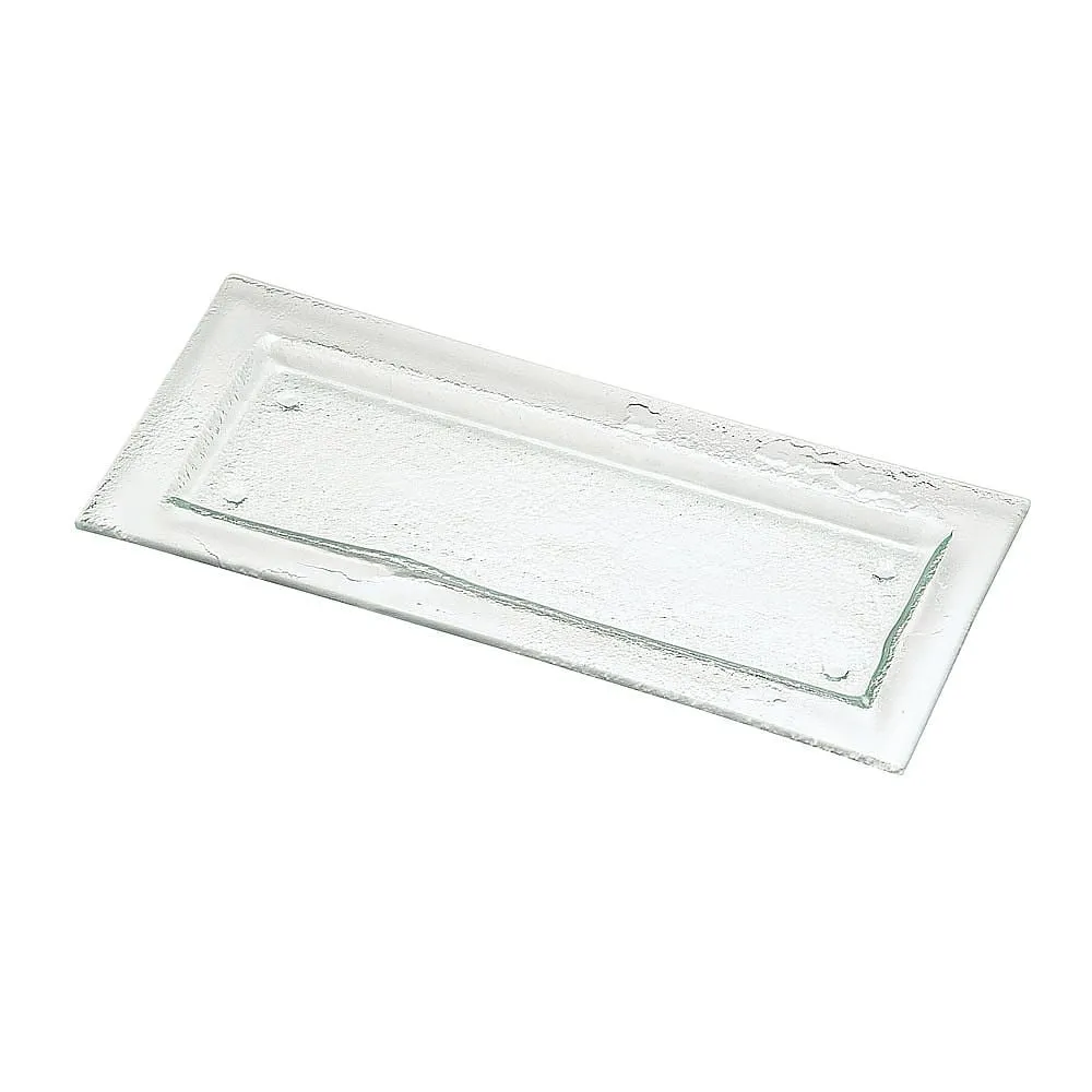 62-6835-75 Tiger Glass Rectangular Plate 162-192-08 Clear