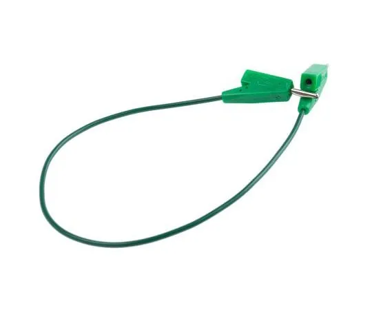 63-7612-73 Radiall 2 mm Test lead, 5A, 250V ac, Green, 20cm Lead Length R929102/C290002-20CM