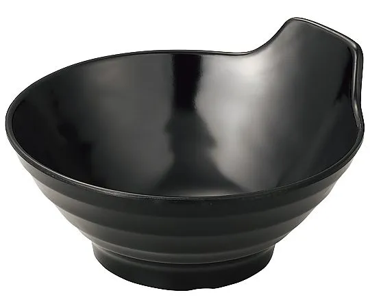 69-5105-23 Melamine Japanese Cake with Tempura Soup BL-22 Black 1279330