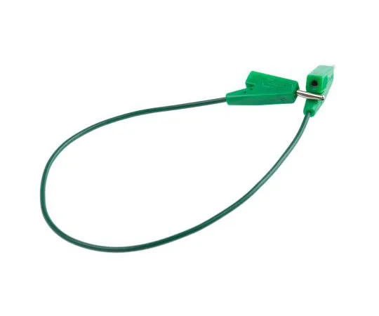 63-7612-72 Radiall 2 mm Test lead, 5A, 250V ac, Green, 20cm Lead Length R929102/C290002-20CM