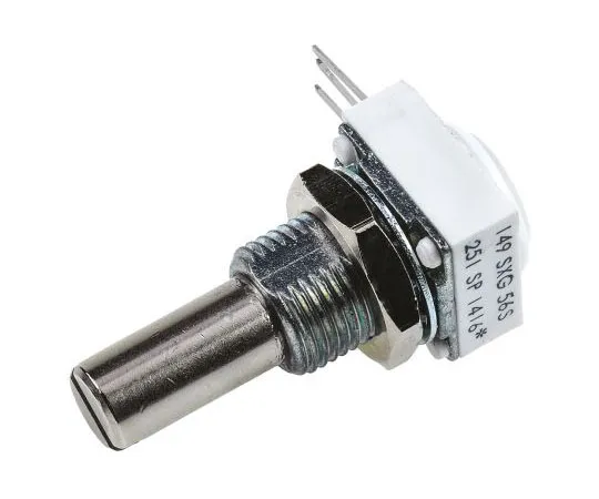 63-7578-11 Vishay 1 Gang Rotary Cermet Potentiometer with a 6.35 mm Dia. Shaft, 250Ω, ±10%, 1W, Linear 14910F0GJSX10251KA 14910F0GJSX10251KA