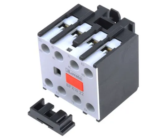 63-7691-19　Lovato, 2NO/2NC (4), Auxiliary Contact Block, Snap-On　BFX1022