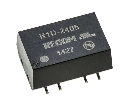 63-7723-01 Recom R1D 1W Isolated DC-DC Converter Surface Mount, Voltage in 21.6 → 26.4 V dc, Voltage out ±5V dc R1D-2405