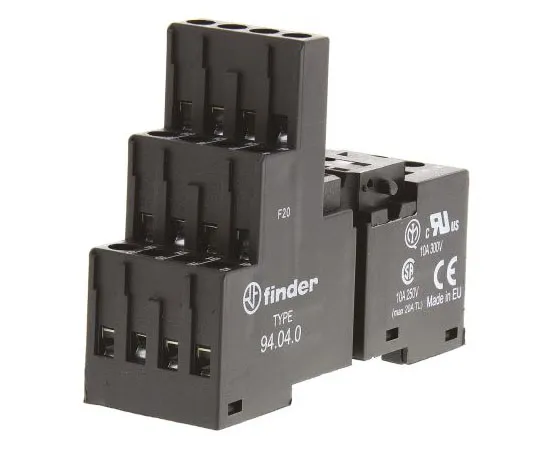 63-7660-21 Finder 11 Pin Relay Socket for *** with 55.34, 85.04, 55.32 Series Relay 94.040SMA