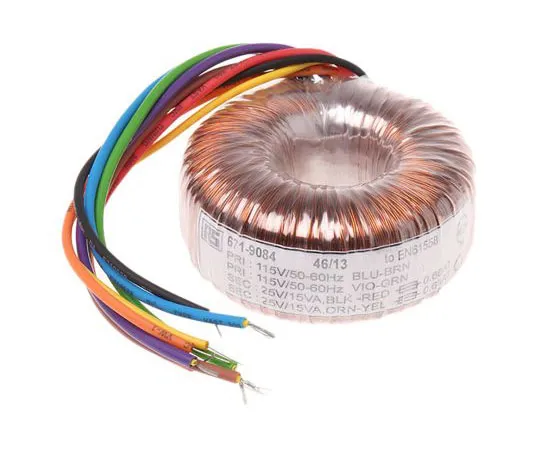 63-7670-98 2 Output Toroidal Transformer, 30VA, 2 x 25V ac 173-0097
