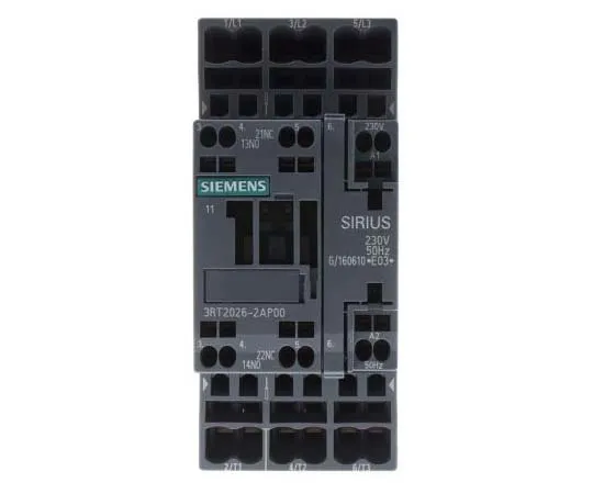 63-7721-74 Siemens 3 Pole Contactor, 25 A, 230 V ac Coil, SIRIUS Innovation, 3NO, 11 kW 3RT2026-2AP00
