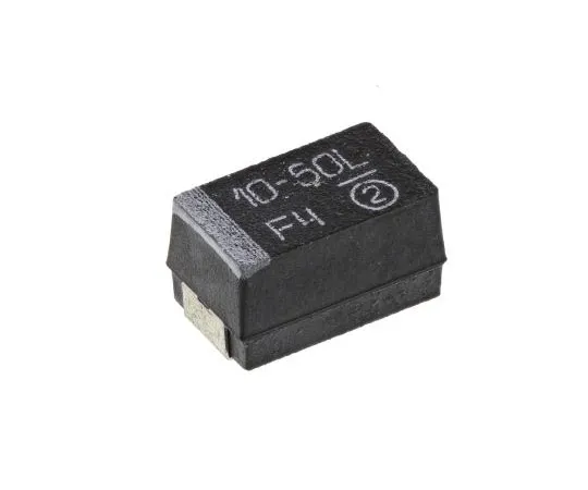 63-7690-68 Vishay Tantalum Capacitor 10μF 50V dc MnO2 Solid ±20% Tolerance TR3 Series TR3E106M050C0300