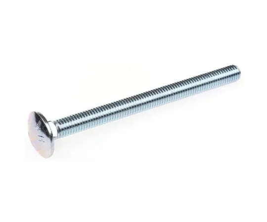 63-7601-97 Bright Zinc Plated Steel Coach Bolt, M8 x 100mm 512-1102