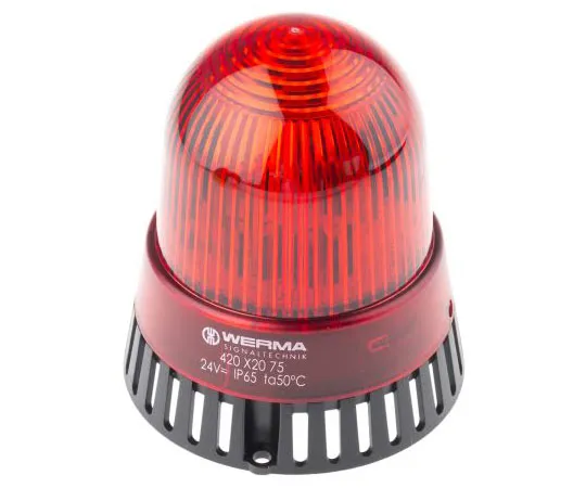 63-7616-03 420 Sounder Beacon, Red LED, 24 V ac/dc 42012075