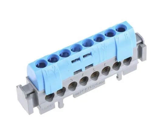 63-7719-81 Legrand Distribution Block, 1.5 → 16mm², 8 Way, 80A, 400 V ac, Blue 0 048 42