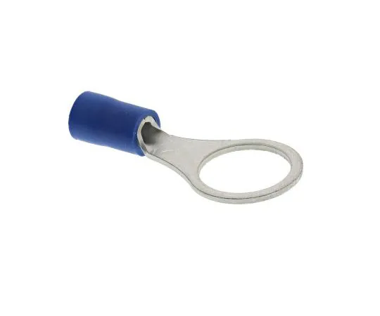 63-7696-02 JST FV Series Insulated Crimp Ring Terminal, 10mm Stud Size, 1mm² to 2.6mm² Wire Size, Blue FVWS2-10