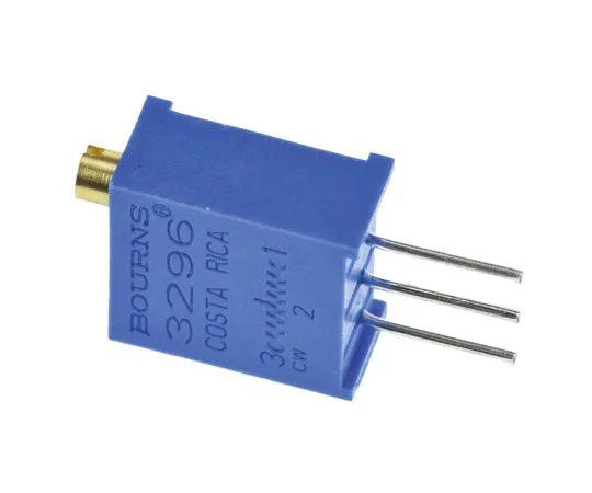 63-7608-09 1kΩ Through Hole Trimmer Potentiometer 0.5W Top Adjust Bourns 3296 Series 3296W-1-102LF
