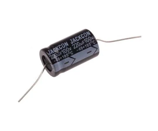63-7728-30 RS PRO 220μF 100V dc Aluminium Electrolytic Capacitor, Through Hole 16 (Dia.) x 28mm +105°C 16mm 28mm 170-1121