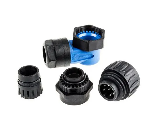 63-7620-99 Amphenol Eco-Mate Series Cable Mount Connector, 6 + PE contacts Plug C01630K00610010