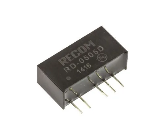 63-7673-54 Recom RD 2W Isolated DC-DC Converter Through Hole, Voltage in 4.5 → 5.5 V dc, Voltage out ±5V dc RD-0505D
