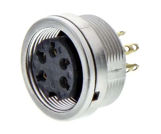 63-7706-86 Lumberg 5 Pole Din Socket Socket, DIN EN 60529, 5A, 250 V ac IP68 0304 05-1
