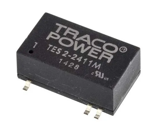63-7706-89 TRACOPOWER TES 2M 2W Isolated DC-DC Converter Surface Mount, Voltage in 21.6 → 26.4 V dc, Voltage out 5V dc TES 2-2411M