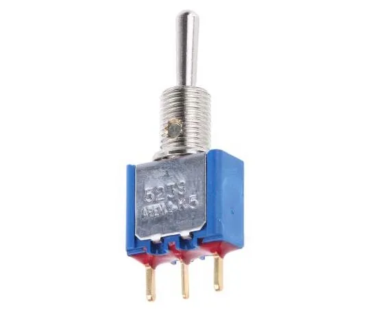 63-7700-07 APEM Single Pole Single Throw (SPST) Toggle Switch, (On)-Off-On, PCB 5238CDB