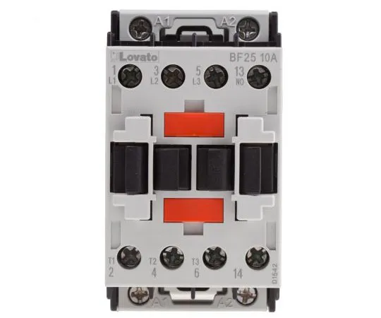 63-7691-10 Lovato 3 Pole Contactor, 25 A, 400 V ac Coil, Orange, 3NO, 11 kW BF2510A400