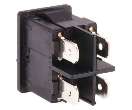 63-7630-23 Marquardt Double Pole Single Throw (DPST), Latching Rocker Switch Panel Mount 1858.1102