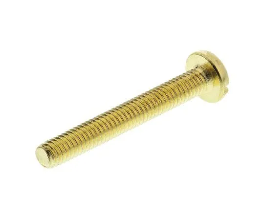 63-7575-52 RS Pro, M4 Pan Head, 30mm Brass Slot0.7 483-1561