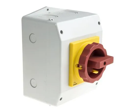 63-7605-67 3 Pole Enclosed Non F***d Isolator Switch, 63 A, 22 kW, IP65 3LD2565-0TB53