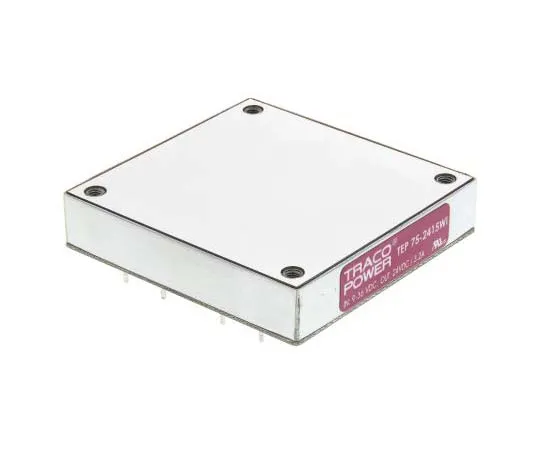 63-7726-23 TRACOPOWER TEP 75WI 75W Isolated DC-DC Converter Through Hole, Voltage in 9 → 36 V dc, Voltage out 24V dc TEP 75-2415WI