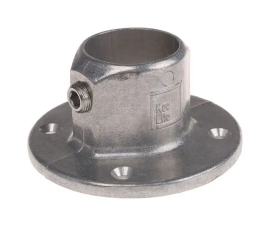 63-7584-55 Kee Lite Aluminium L61 Wall Flange, 48.3mm Round Tube, Type 8 L61-8