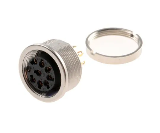 63-7615-13 Lumberg 8 Pole Din Socket Socket, DIN EN 60529, 60 V ac IP68 0304 08