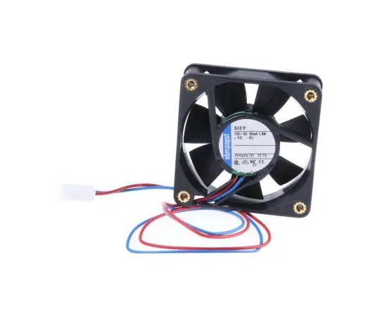 63-7711-41 ebm-papst 500F Series Axial Fan, 50 x 50 x 15mm, 20m³/h, 1W, 12 V dc 512F-RS0