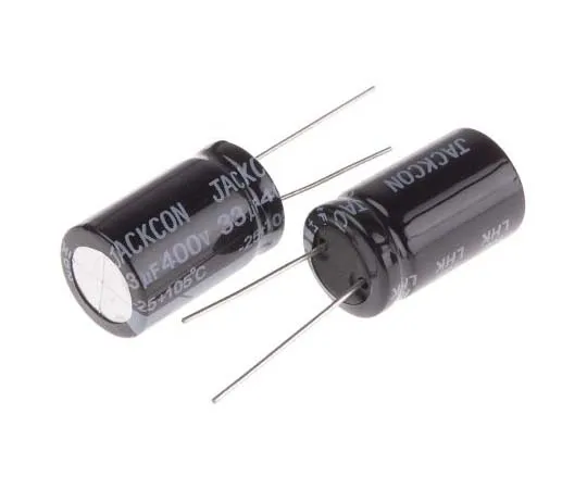 63-7738-32 RS PRO 33μF 400V dc Aluminium Electrolytic Capacitor, Through Hole 16 (Dia.) x 26mm +105°C 16mm 7.5mm 26mm 170-1315