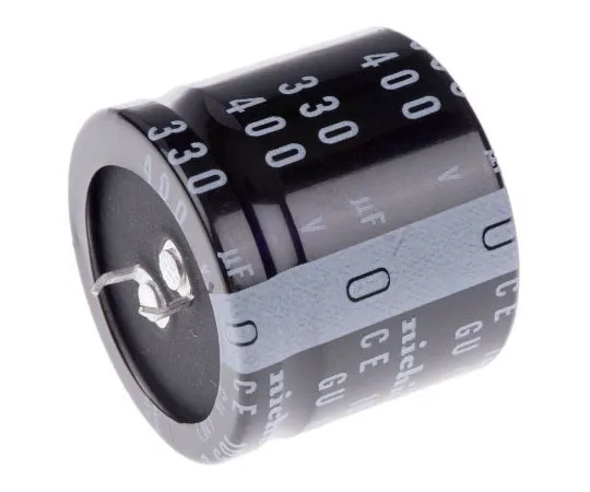 63-7605-87 Nichicon 330μF 400V dc Aluminium Electrolytic Capacitor, Through Hole 35 (Dia.) x 30mm +105°C 35mm 10mm LGU2G331MELC